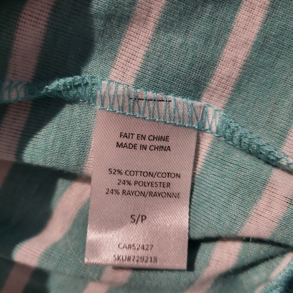 Blue Crush Aqua Striped Women's Sweater - Picture 4 of 5